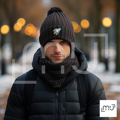 Black Beanie Mockup 002