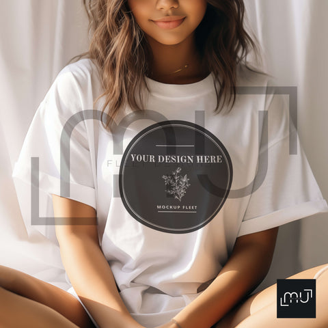 Gildan 5000 Mockup | White T-Shirt 002