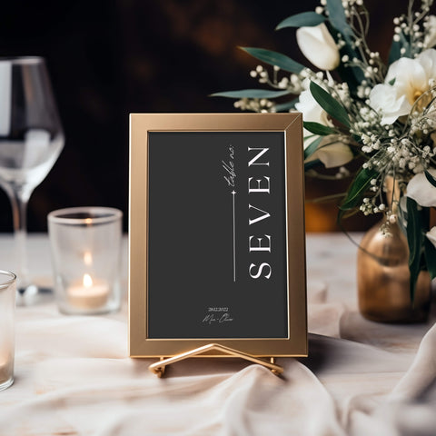 Wedding Table Number Mockup 003