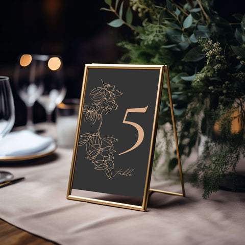 Wedding Table Number Mockup 002