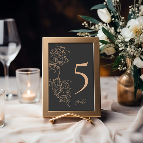 Wedding Table Number Mockup 003