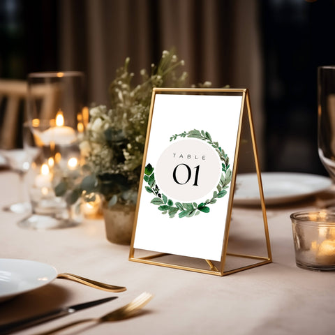 Wedding Table Number Mockup 004