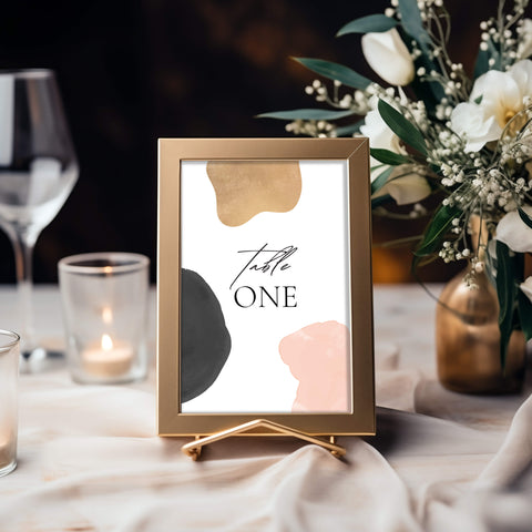Wedding Table Number Mockup 003