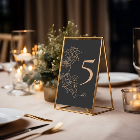 Wedding Table Number Mockup 004