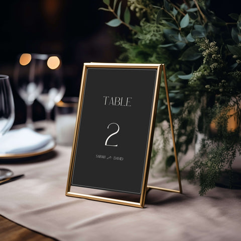 Wedding Table Number Mockup 002