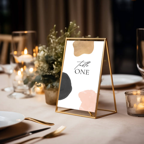 Wedding Table Number Mockup 004