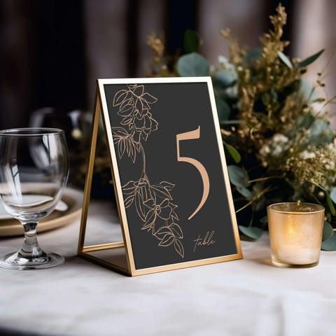 Wedding Table Number Mockup 005