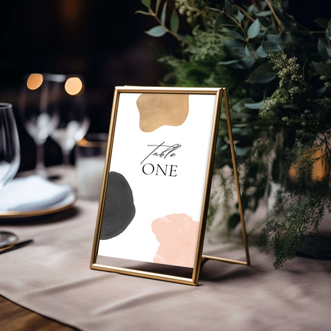 Wedding Table Number Mockup 002