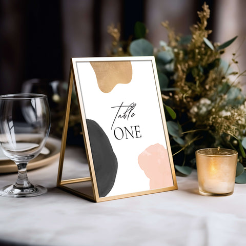 Wedding Table Number Mockup 005