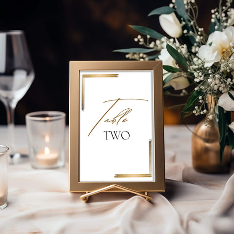 Wedding Table Number Mockup 003