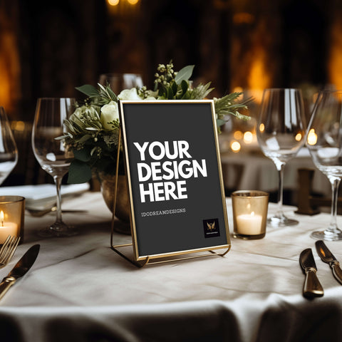 Wedding Table Number Mockup 010