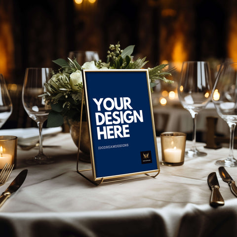 Wedding Table Number Mockup 010