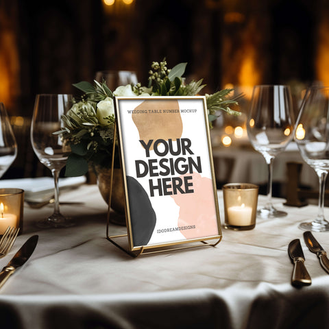 Wedding Table Number Mockup 010