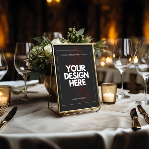 Wedding Table Number Mockup 010