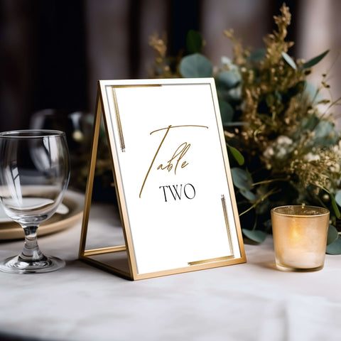 Wedding Table Number Mockup 005