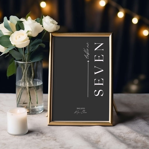 Wedding Table Number Mockup 001