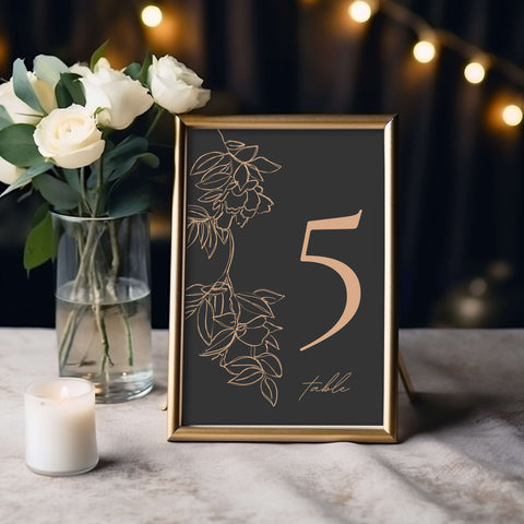Wedding Table Number Mockup 001