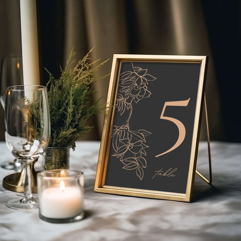 Wedding Table Number Mockup 006