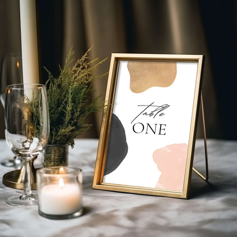 Wedding Table Number Mockup 006