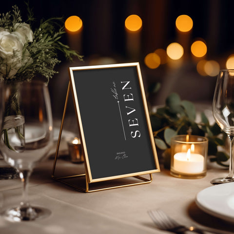 Wedding Table Number Mockup 007