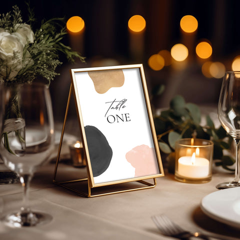 Wedding Table Number Mockup 007