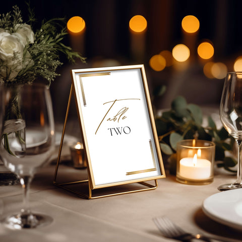 Wedding Table Number Mockup 007
