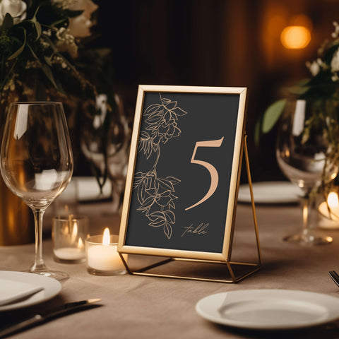 Wedding Table Number Mockup 008