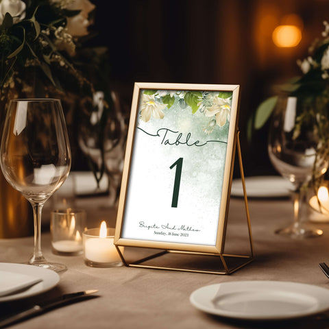 Wedding Table Number Mockup 008