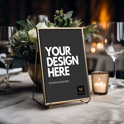 Wedding Table Number Mockup 009