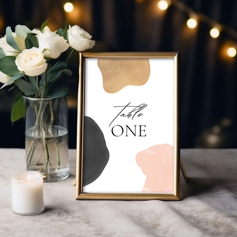 Wedding Table Number Mockup 001